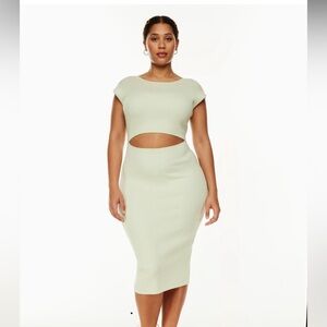 Wilfred knit cut out dress